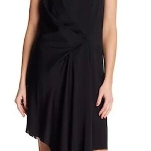 Club Monaco Asymmetrical Black Dress